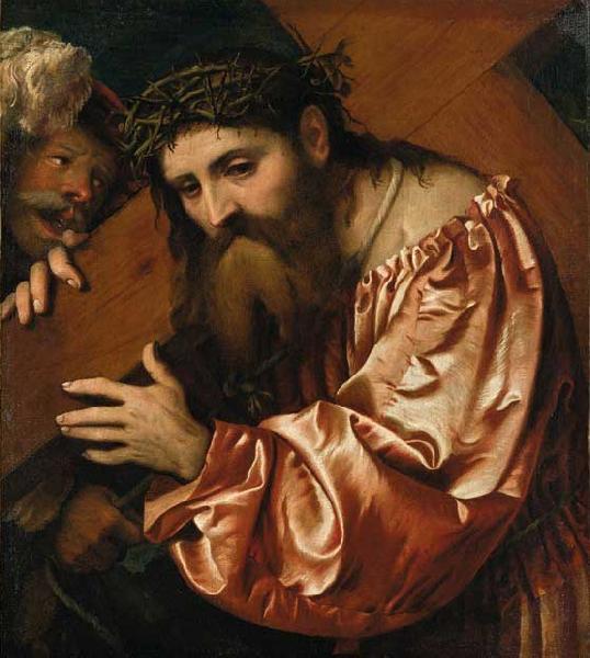 Girolamo Romanino Girolamo Romanino Christ Carrying the Cross oil painting picture